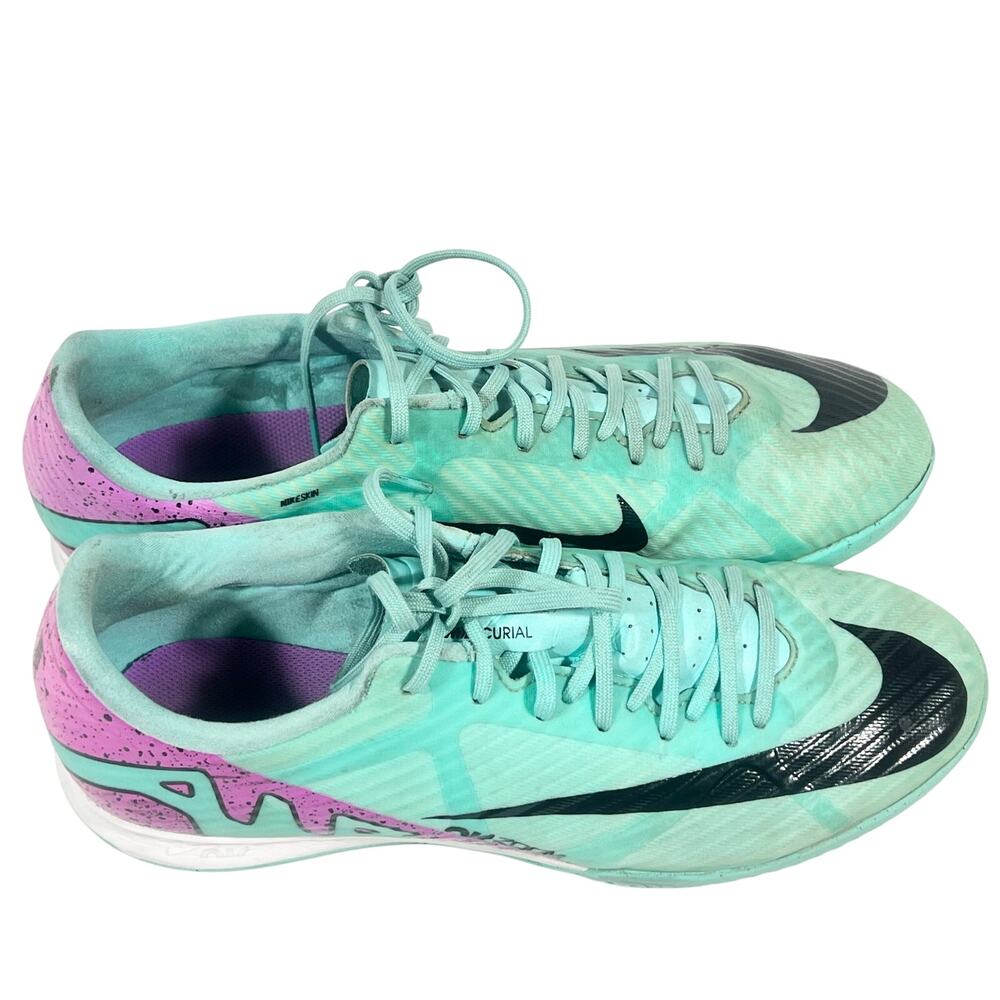 Nike Zoom Vapor 15 Academy IC Indoor Soccer Shoes Mens 9 Peak Ready Teal